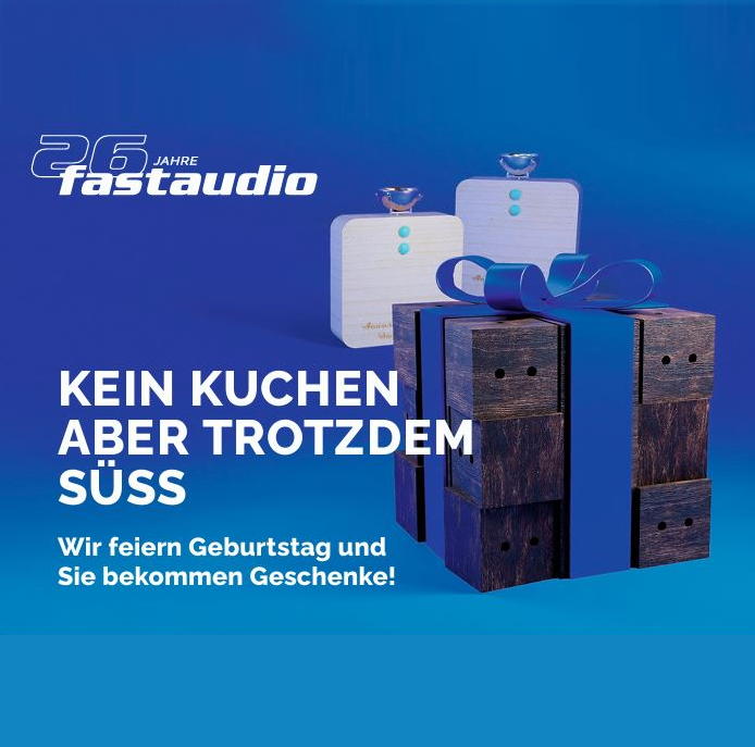 Jubiläums Geschenk 26 Jahre Fastaudio , Acoustic System Sugarcubes + Resonatoren